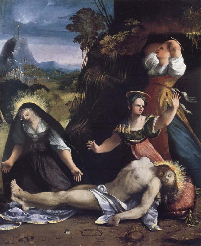 Dosso Dossi Lamentation over the Body of Christ France oil painting art